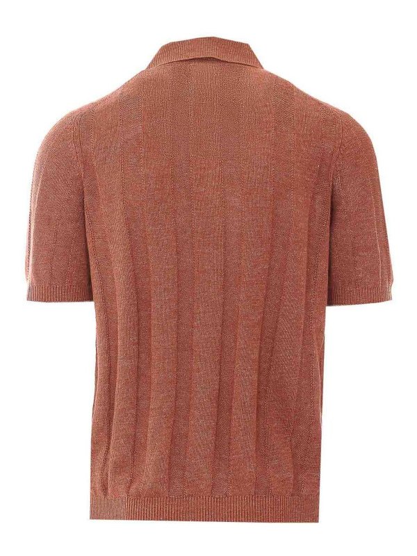 BRUNELLO CUCINELLI: polo shirts online - orange polo