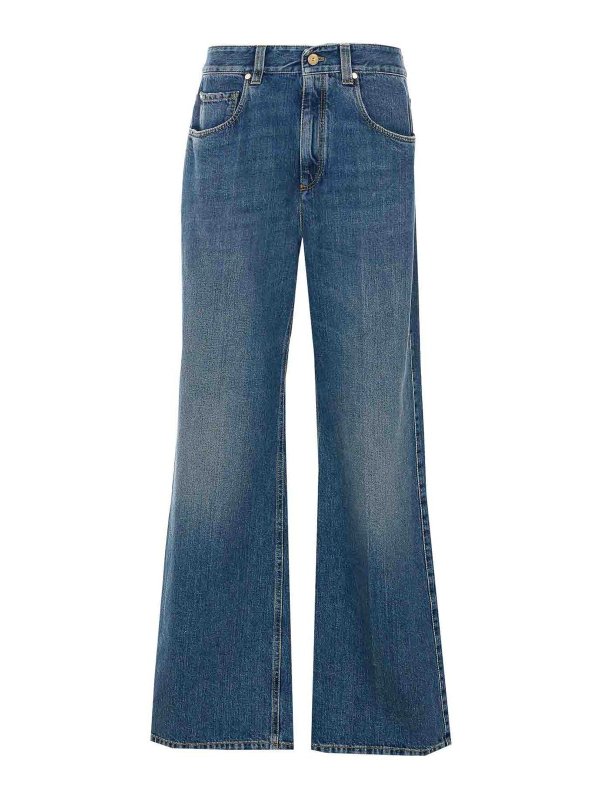 BRUNELLO CUCINELLI: Jeans Rectos - Vaqueros Rectos - Azul