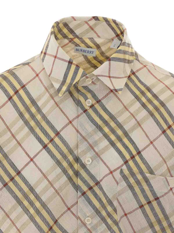 camicia beige shop online: BURBERRY