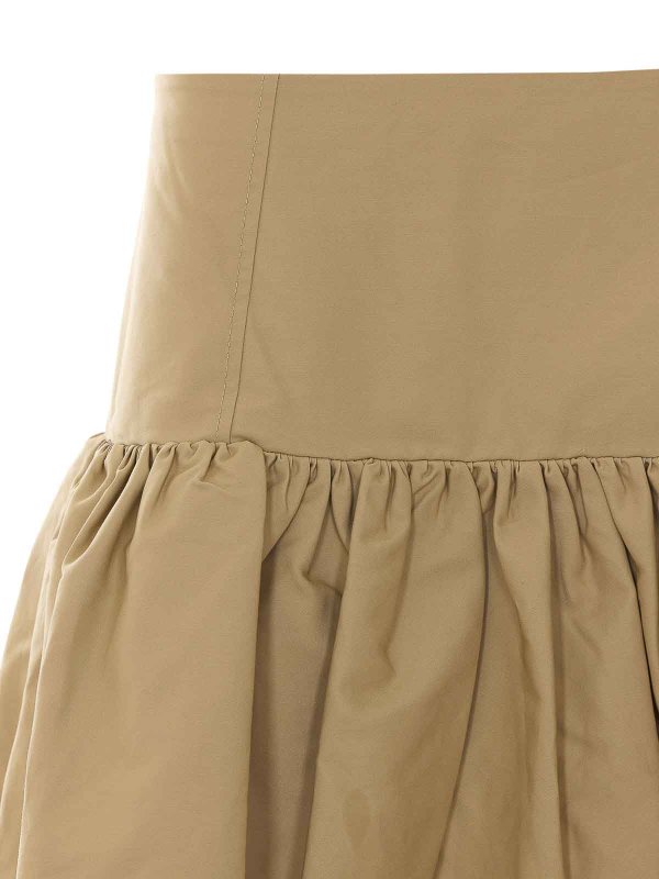 ミニスカート - ベージュ shop online: GANNI