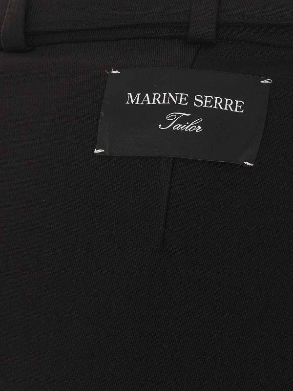 The Best Shops MARINE SERRE: トラウザーショーツ - ショートパンツ - 黒