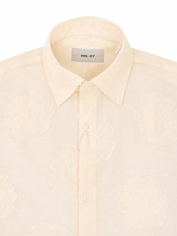 シャツ - 白 shop online: NN.07