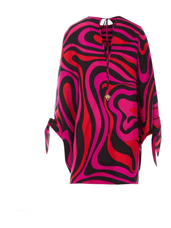 EMILIO PUCCI: ニーレングスドレス online - 膝丈ドレス - マルチカラー