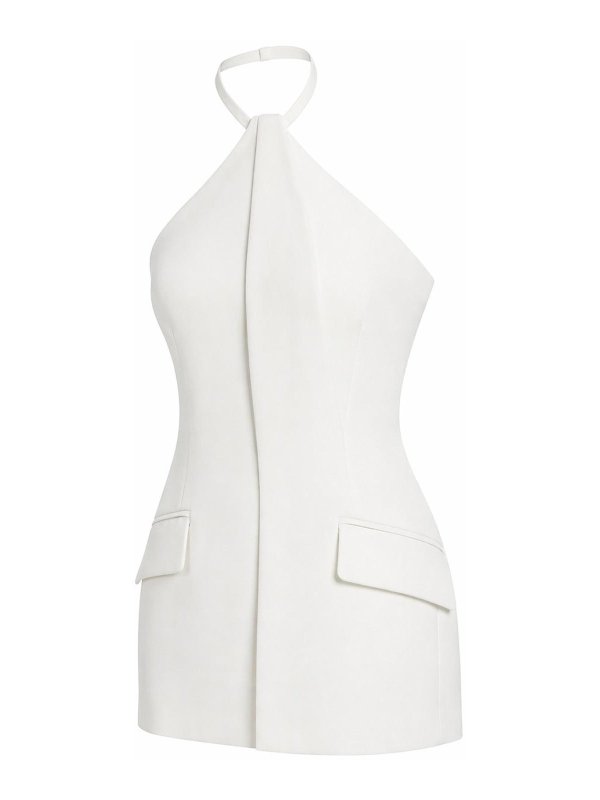 The Best Shops SPORTMAX: ニーレングスドレス - 膝丈ドレス - 白