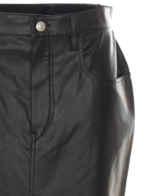 膝丈/ミディスカート - 黒 shop online: Isabel Marant Etoile
