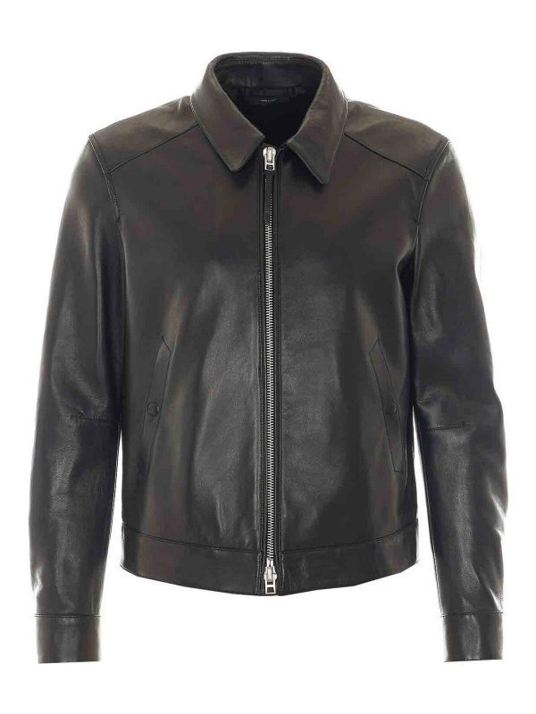 TOM FORD: Lederjacken - Lederjacke - Schwarz