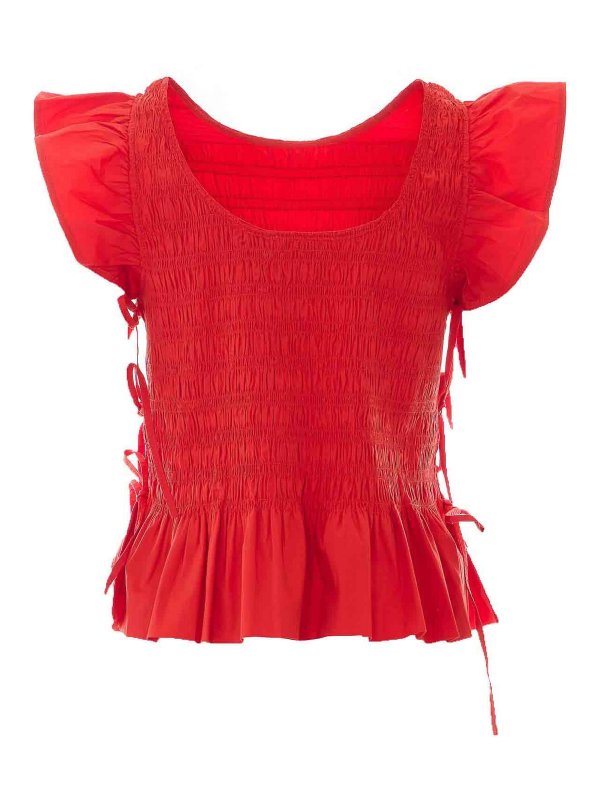 GANNI: Tops und Tank Tops online - Top - Rot