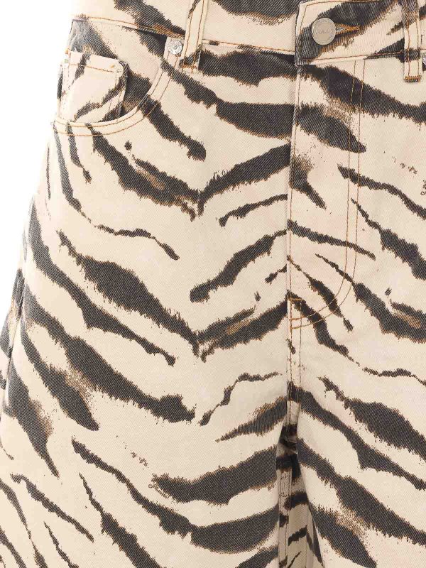 ストレートジーンズ - ベージュ shop online: GANNI