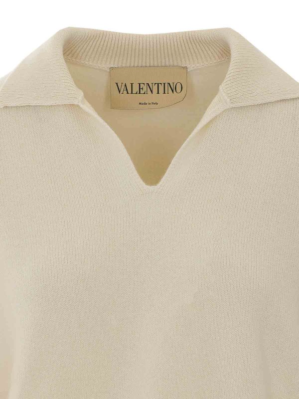 クルーネック - 白 shop online: VALENTINO GARAVANI