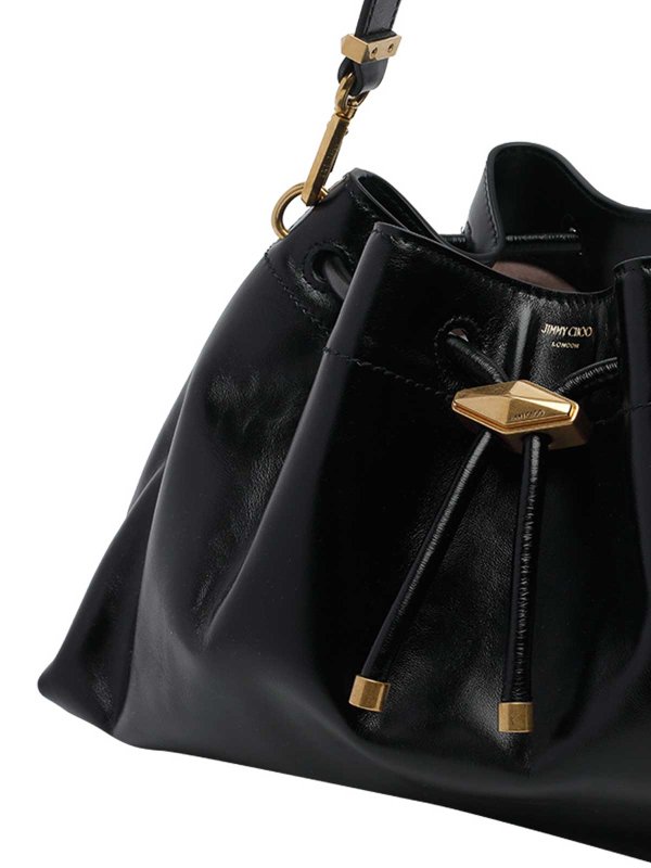 バケットバッグ - 黒 shop online: JIMMY CHOO