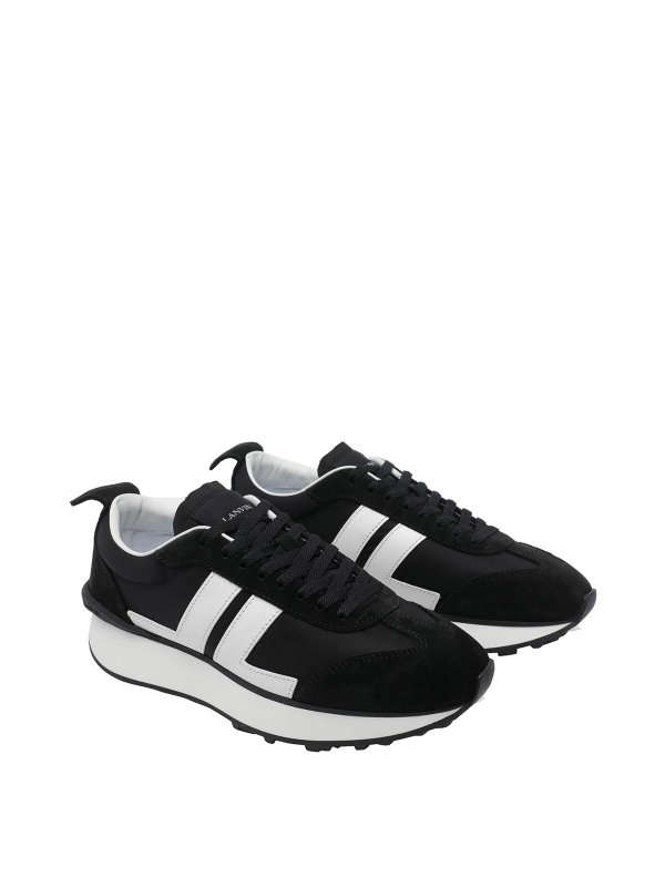 LANVIN: Chaussures de sport online - Baskets - Noir