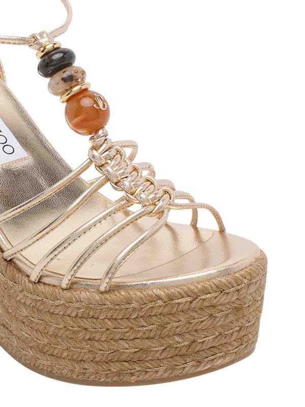 エスパドリーユ - 金 shop online: JIMMY CHOO