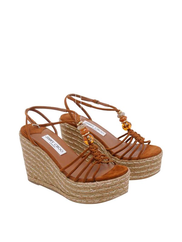 JIMMY CHOO: エスパドリーユ online - エスパドリーユ - ブラウン