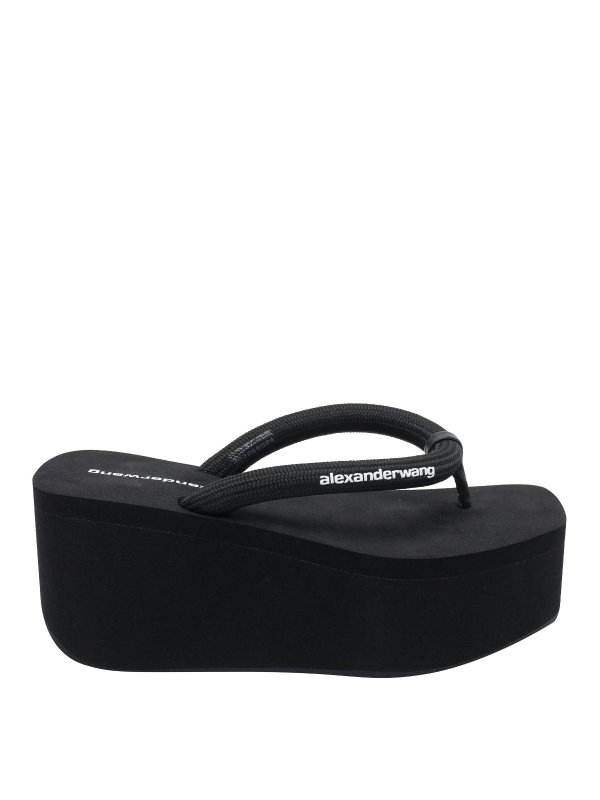 ALEXANDER WANG: サンダル - サンダル - 黒