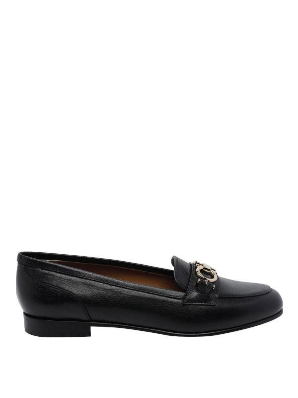 SALVATORE FERRAGAMO: ロファー＆スリッパ - ローファー - 黒