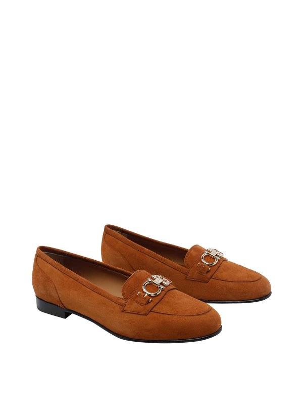 SALVATORE FERRAGAMO: ロファー＆スリッパ online - ローファー - ブラウン