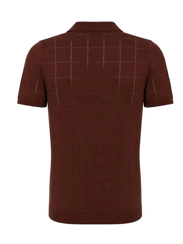 ALPHA STUDIO: Polos online - Polo - Marrón Oscuro