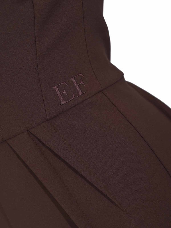 The Best Shops ELISABETTA FRANCHI: ニーレングスドレス - 膝丈ドレス - ブラウン