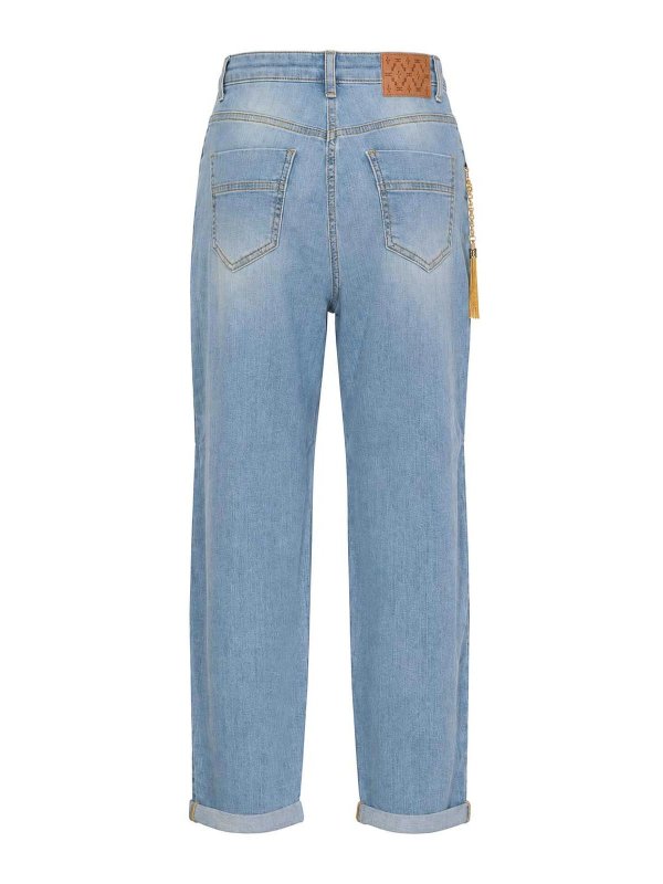 ELISABETTA FRANCHI: ストレートジーンズ online - ストレートジーンズ - ライトブルー