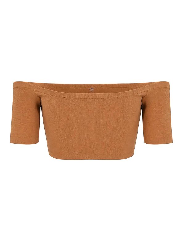 ELISABETTA FRANCHI: トップス＆タンクトップ online - トップ/タンクトップ - ベージュ