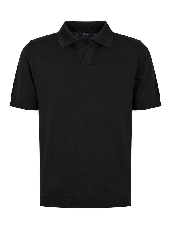 HERNO: Poloshirts - Poloshirt - Schwarz