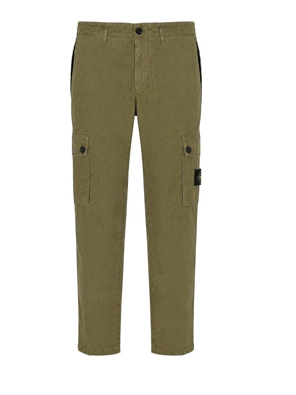 STONE ISLAND: カジュアルトラウザー - カジュアルパンツ - 緑