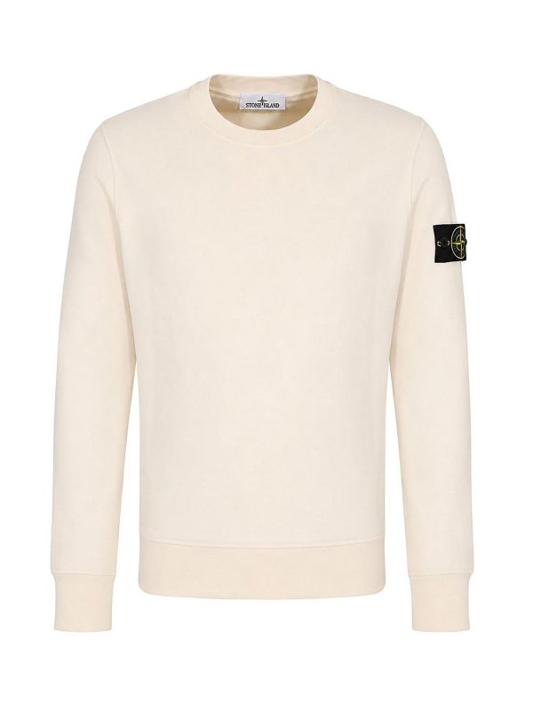 STONE ISLAND: スウェット＆セーター - スウェットシャツ/セーター - ベージュ