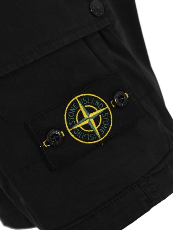 The Best Shops STONE ISLAND: トラウザーショーツ - ショートパンツ - 黒