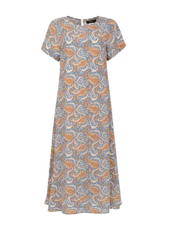 WEEKEND MAX MARA: Knielange Kleider - Knielanges Kleid - Hellblau
