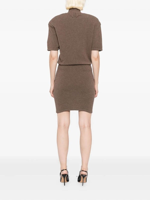 ショートドレス - ブラウン shop online: JACQUEMUS