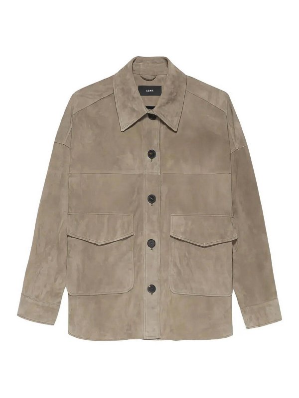 ARMA: leather jacket - Kaylee suede jacket