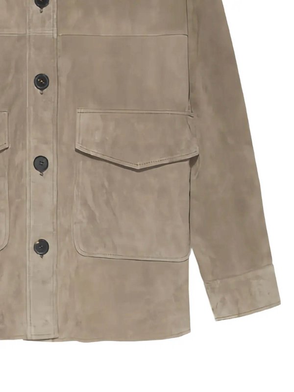 ARMA: leather jacket online - Kaylee suede jacket