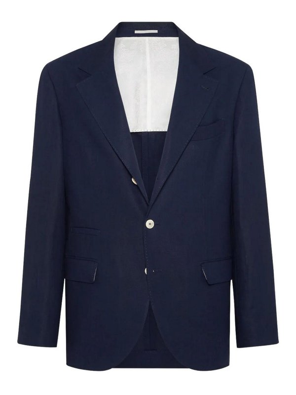 BRUNELLO CUCINELLI: casual jackets - Linen jacket