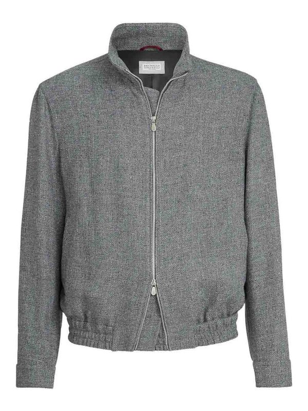 BRUNELLO CUCINELLI: casual jackets - Hopsack jacket