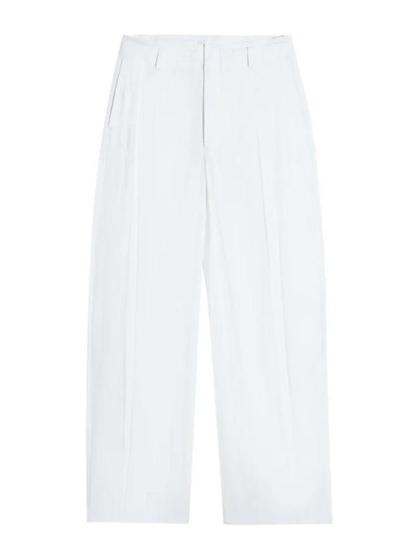 LEMAIRE: Casual Hosen - Casual Hose - Weiß