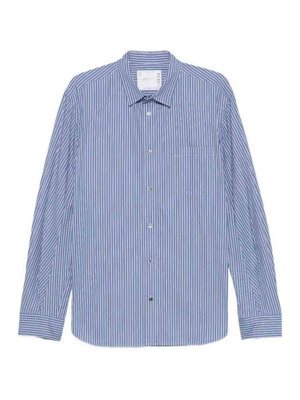 Sacai: Hemden - Hemd - Blau