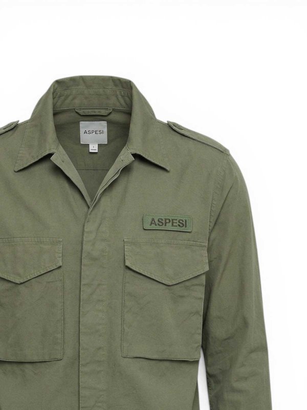 ASPESI: Camisas online - Camisa - Verde