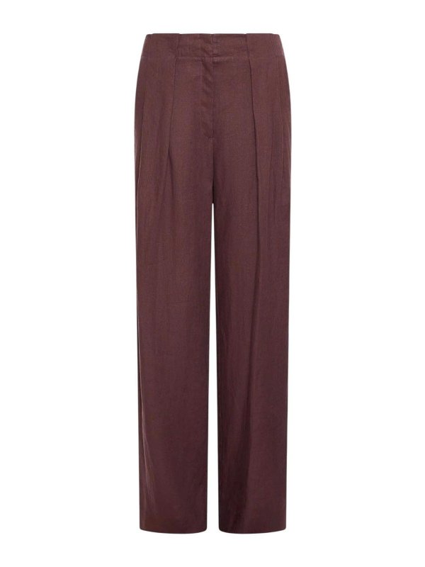 MARELLA: pantaloni casual - Marella pantaloni marrone