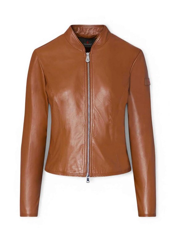 PEUTEREY: Lederjacken - Lederjacke - Braun