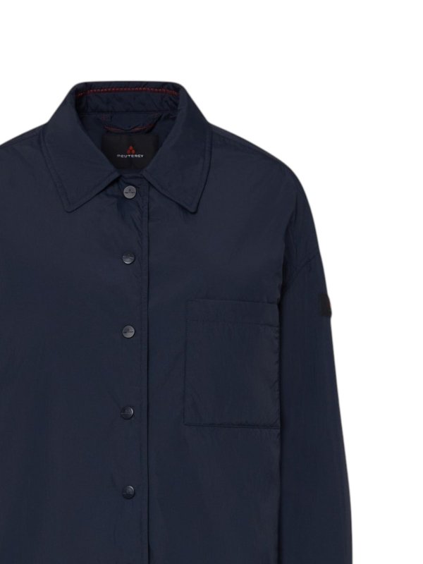 PEUTEREY: padded coats online - Peuterey blue jackets