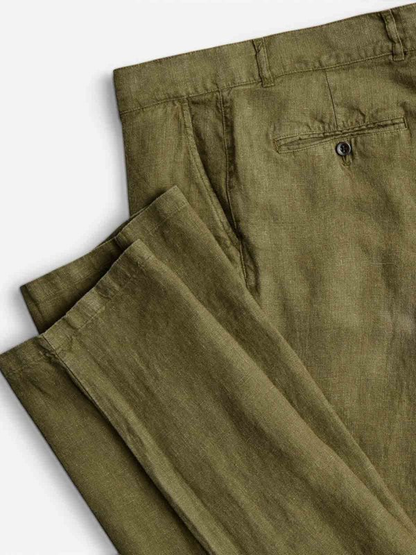 The Best Shops PORTUGUESE FLANNEL: カジュアルトラウザー - カジュアルパンツ - 緑