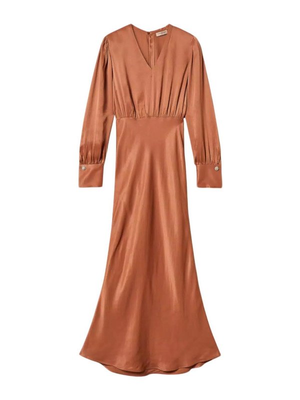 TWINSET: Abendkleider - Abendkleid - Braun