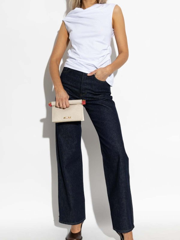 DRIES VAN NOTEN: Tops y camisetas sin mangas online - Top - Blanco