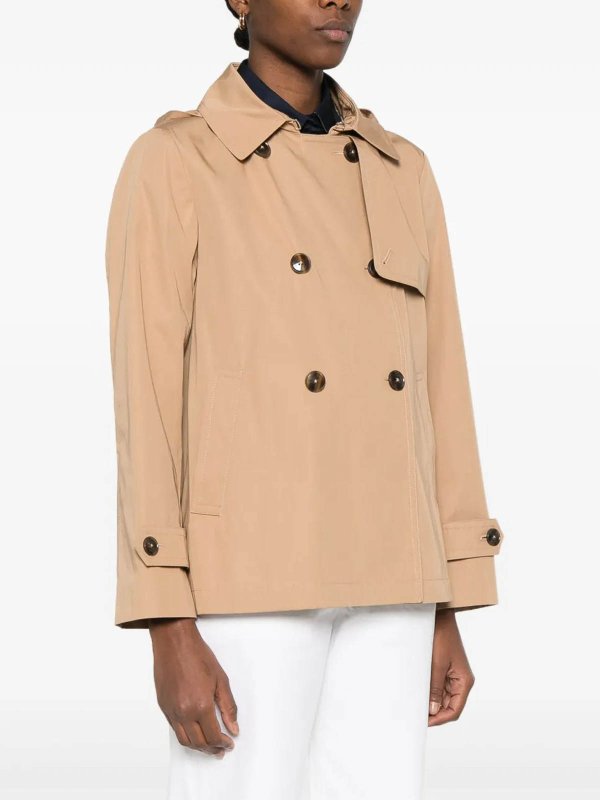The Best Shops HERNO: trench coats - Herno camel short raincoat
