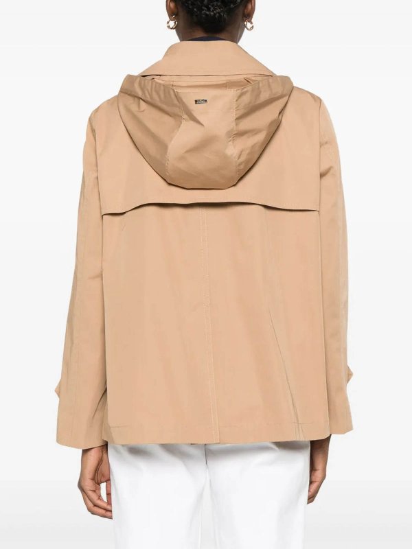HERNO buy online Herno camel short raincoat