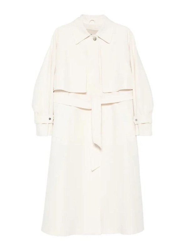 HERNO: Trenchcoats - Trenchcoat - Creme