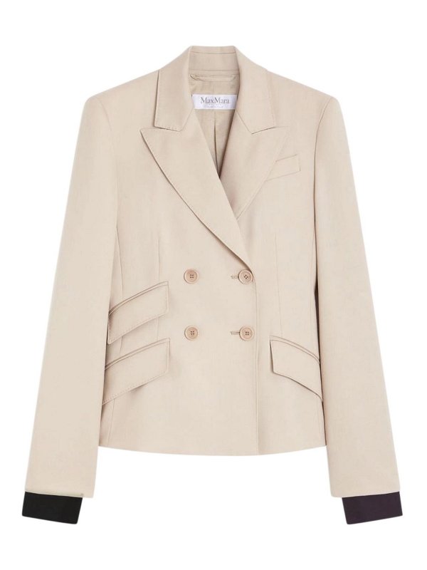 Max Mara: Blazer - Blazer - Creme