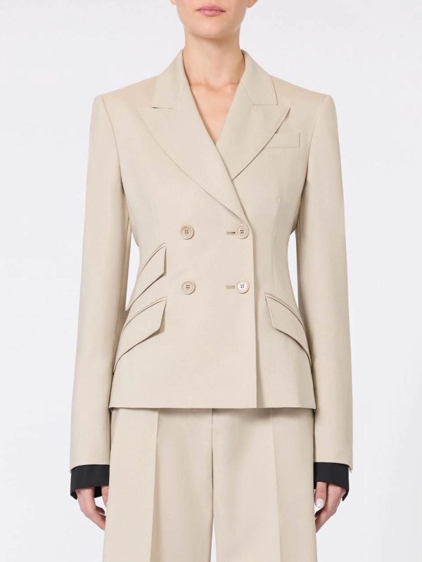 The Best Shops Max Mara: Blazer - Blazer - Creme