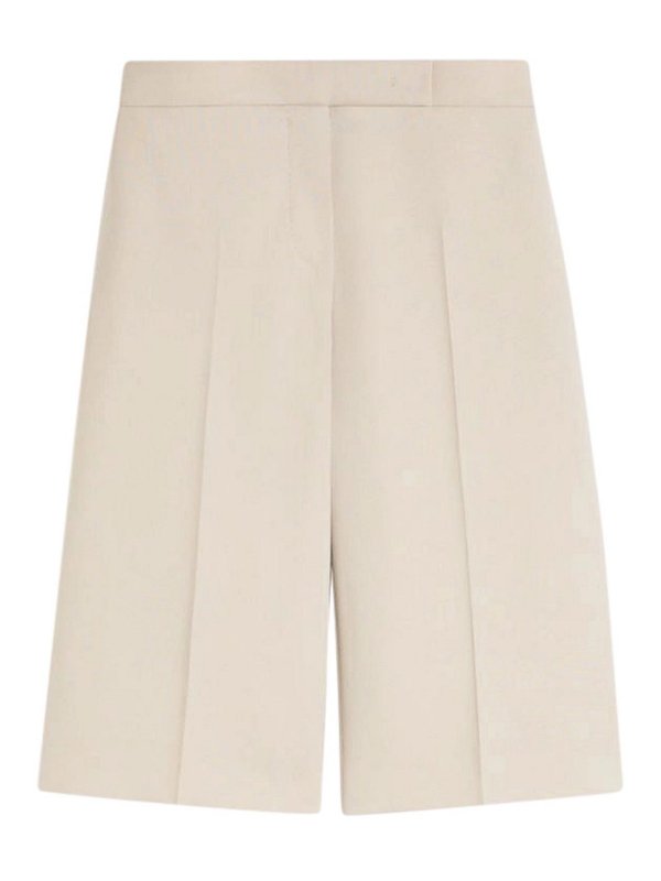 Max Mara: Hosen Shorts - Shorts - Creme