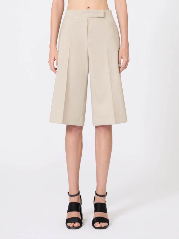The Best Shops Max Mara: Hosen Shorts - Shorts - Creme